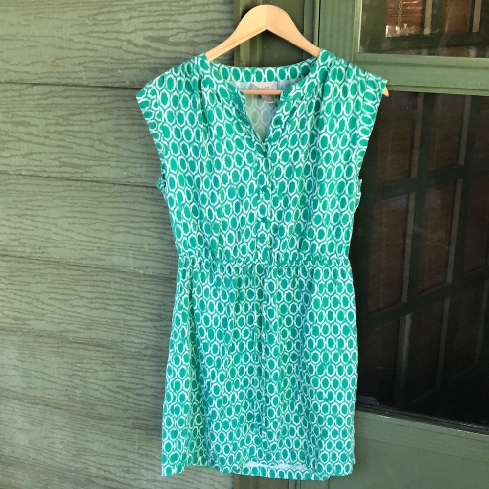 Loft sleeveless shirt dress